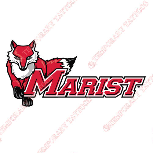 Marist Red Foxes Customize Temporary Tattoos Stickers NO.4960